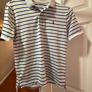 Ralph Lauren Navy and White Performance Polo
